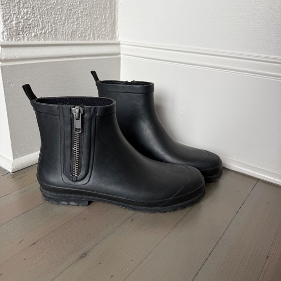 Madewell Zip-Up Lugsole Rain Boot size 10 - Picture 3 of 8